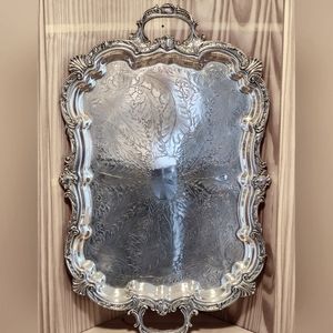 Silver serving platters